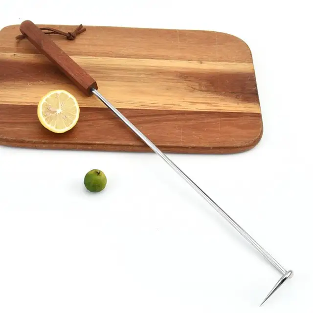 Barbecue Nyárs Rozsdamentes Acél Marhahús Clasps Kacsa Liba Pulyka Horgok Sült Szalonna Horog Bbq Tároló Fogas Kenyérhorog - Image 4