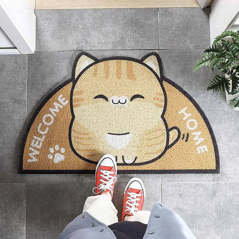 

Pvc Entrance Doormats Welcome Carpets Cartoon Animals Rugs For Home Bathroom Living Room Door Floor Mat Stair Hallway Non-Slip