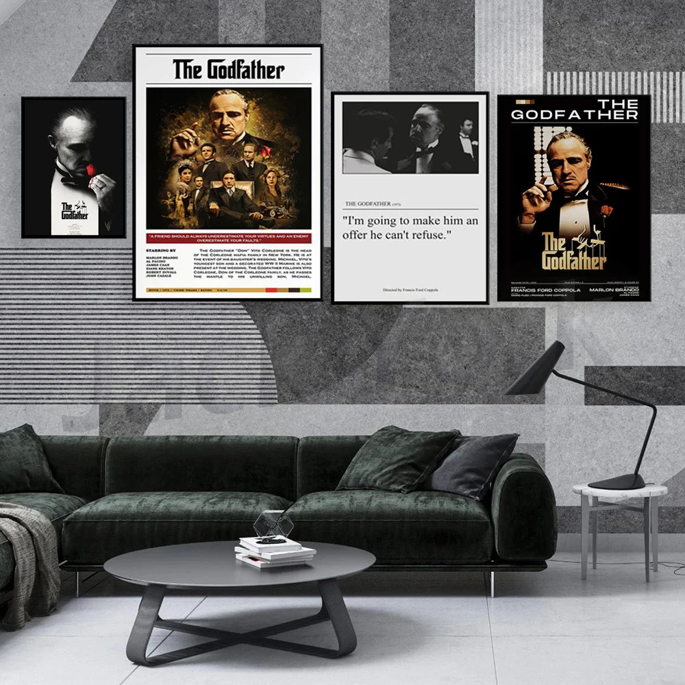 

The Godfather Film Print, Movie Quote Poster