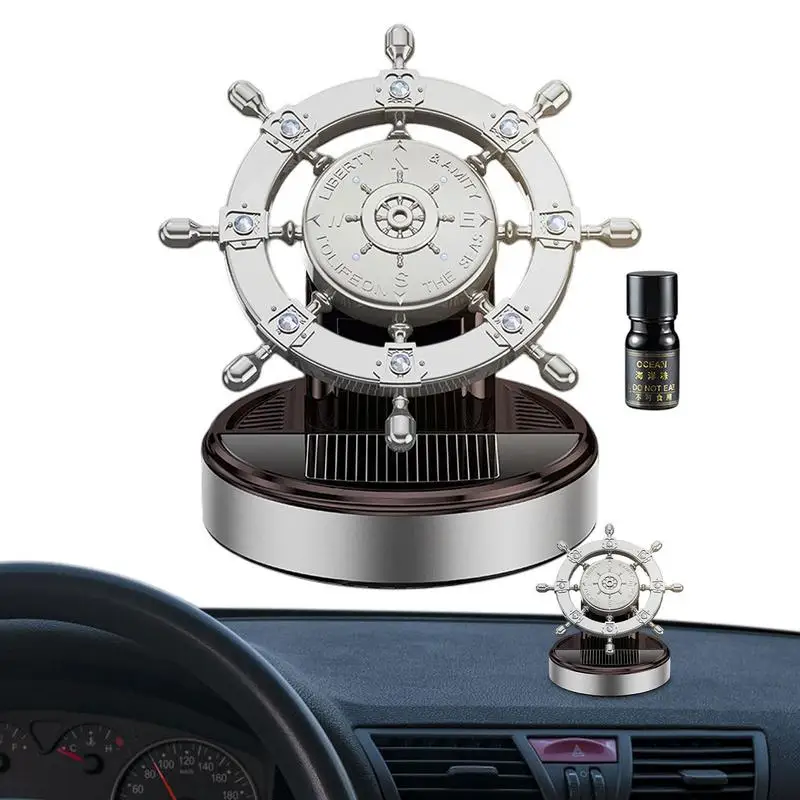 

Car Aromatherapy Diffuser Solar Powered Rotary Rudder Aromatherapy Car Diffusers Auto Essential Oils Diffuser For Vehicle