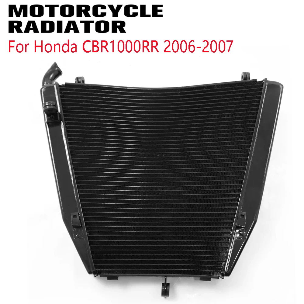 

Радиатор двигателя мотоцикла для Honda CBR1000RR CBR1000 RR CBR 1000 RR 2006-2007, алюминиевый охлаждающий резервуар для воды