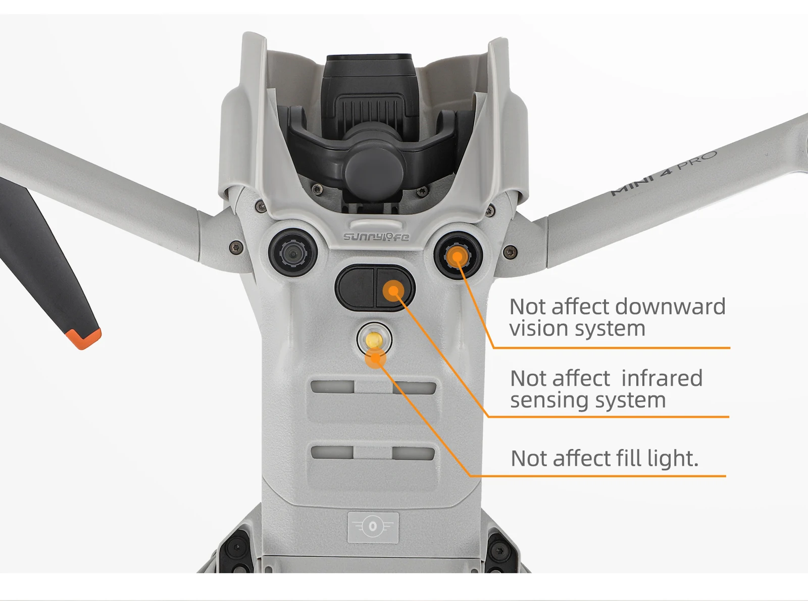 Description Picture 6 of itemLens Cap For DJI Mini 4 Pro Drone Integrated Gimbal Protector Hood Dust-proof Waterproof Protective Cover Accessories