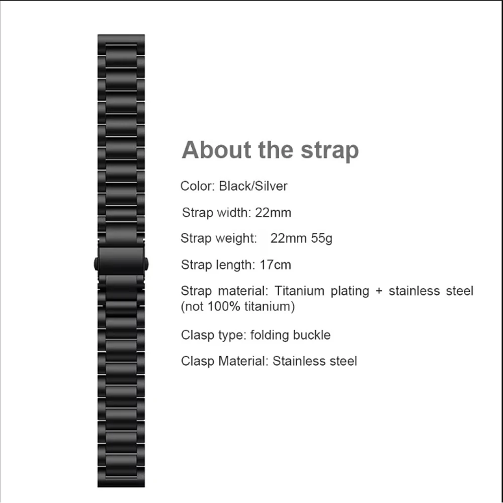 Titanium Luxury Watchband - 22mm Premium Strap