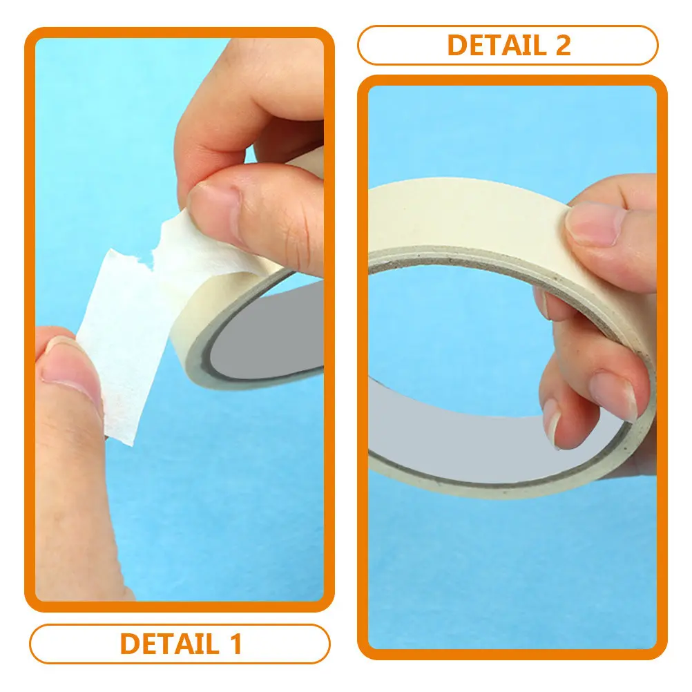 5 롤 자체 접착 페인터 테이프 페인팅 보호용 마스킹 테이프 스프레이 장식 드로잉 자동차 DIY 공예 프로젝트 교실