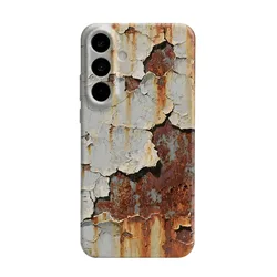 Rustic Metal Effect Shockproof Hard Case - Durable & Stylish Protection - Galaxy S23 Ultra (JSS169)