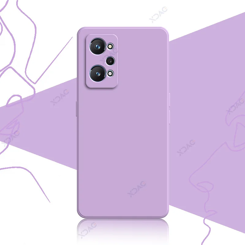 Luxurious Dual Liner Protective Phone Case - Square Liquid Silicone Shield Cover