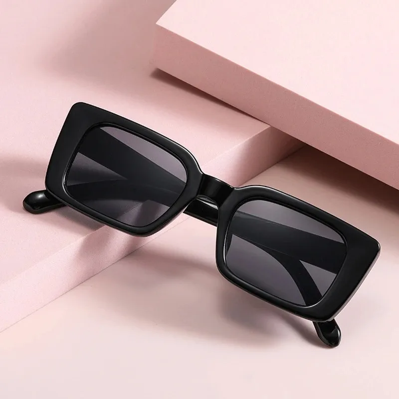 Fashion Square Small Frame Women's Sunglasses retro Style casual Ins Casual Summer Vacation Beach Decorative Glasses 2