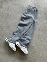 New Y2K Pants Personalized Pant Leg Zipper Embroidery Hip Hop Casual Joggers Men Pants Retro Straight Pants Tracksuit Streetwear - Image 4