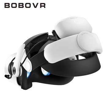 BOBOVR M2 프로 + 배터리 헤드 스트랩, 오큘러스 퀘스트 2 VR 엘리트 헤일로 스트랩, 배터리 팩 포함, 메타 퀘스트 2 VR용 컴포트 조절 가능