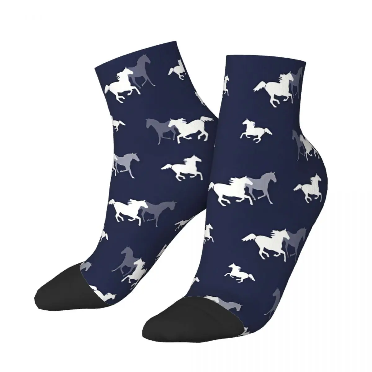 

Horse Galloping The Pretty Horses Ankle Socks Male Mens Women Autumn Stockings Hip Hop