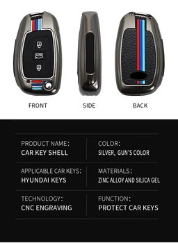 Car Key Case Cover Shell For Hyundai Elantra Verna Solaris i30 2012 2011 2013 2014 2015 2016 Keychain Auto Accessories - Car Key Case Cover Shell For Hyundai Elantra Verna Solaris i30 2012 2011 2013 2014