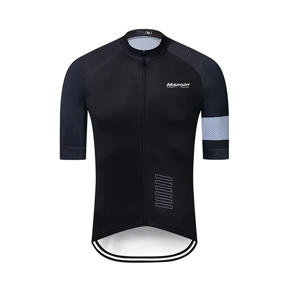 Maillot de ciclismo para hombre 2024, camisetas de ciclismo clásicas negras de manga corta, ropa de ciclista, maillot de verano para bicicleta