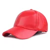 2024 New Women Men Hat PU Leather Baseball Cap Visor Light Board Solid Men Hip Hop Cap Outdoor Sun Hat Adjustable Sports Caps 6