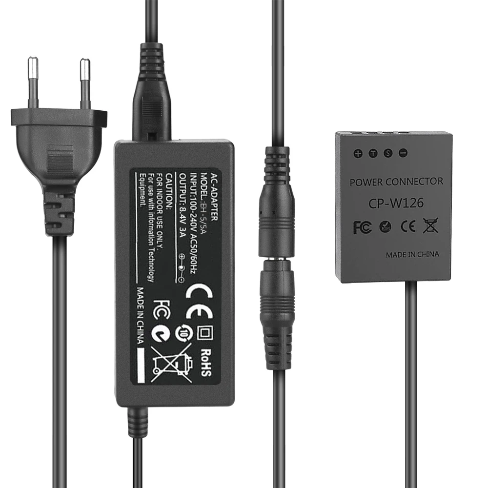 

CP-W126 NP W126 NP-W126S Dummy Battery AC Power Supply Adapter For Fujifilm X100V X100F X-H1 X-Pro3 2 X-T3 T2 T30 S10 T200 T100