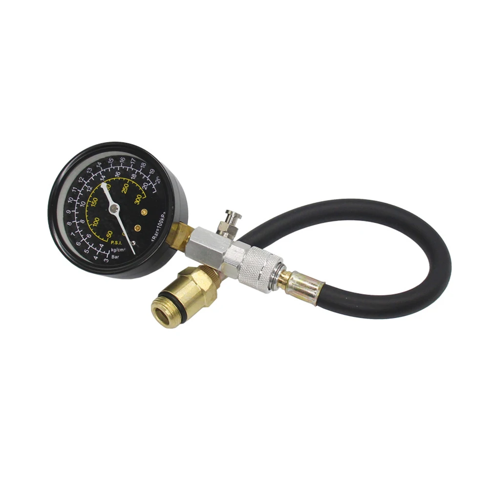 자동차 엔진 실린더 압축 테스트 키트, 0-300PSI 압력 게이지 자동차 수리 도구, 자동차 수리 장비 도구