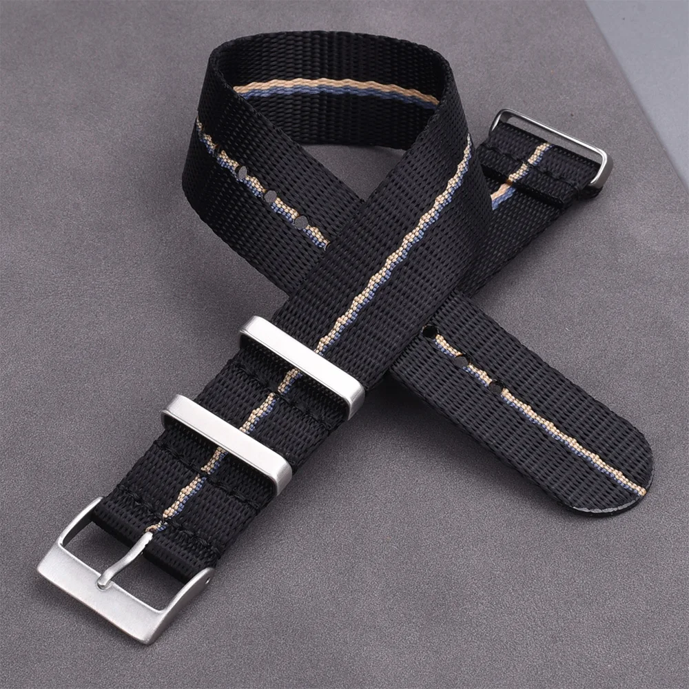 Heavy Duty Military Nylon Watch Strap - Rugged Army Sport Band