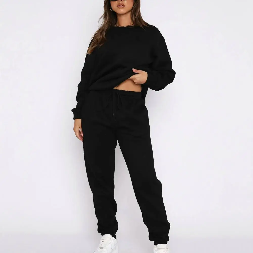 

Trendy Long-sleeved Top for Women Stylish Women's Oversized Sweatshirt Lounge Set Comfy Two-piece Suit with for Home for Women