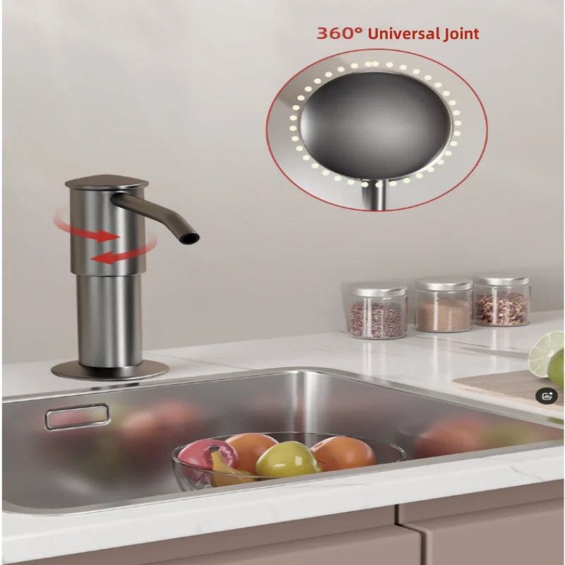 Soap Dispenser Sink Silicone Extension Tube Distributor Countertop Mount Hand Pressure For Kitchen Accessories soap dispenser