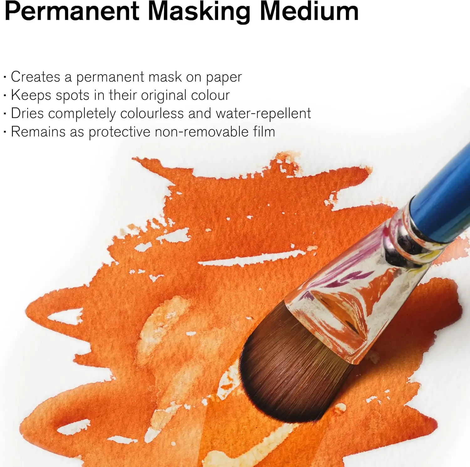 Winsor & Newton Watercolor Medium 75ml (2.5-oz) bottle Granulation Medium / Art Masking Fluid / Blending Gum Arabic Ox Gall watercolor masking liquid