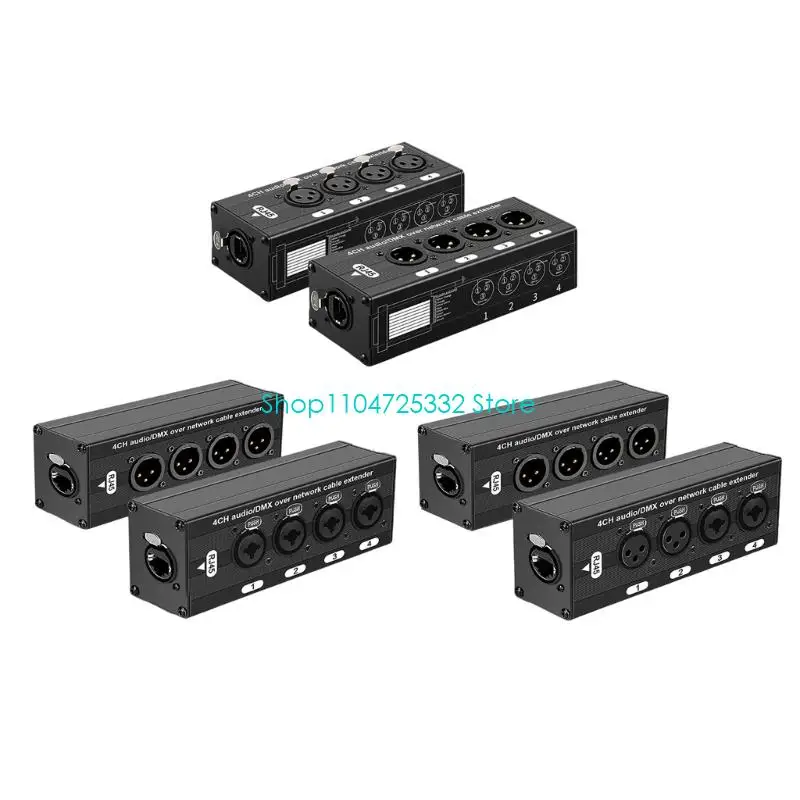 P5EA 플러그 플레이 RJ45 4 XLR 어댑터로 드라이브 없이 Auditoy 비디오 시스템에 쉽게 설치할 수 있음