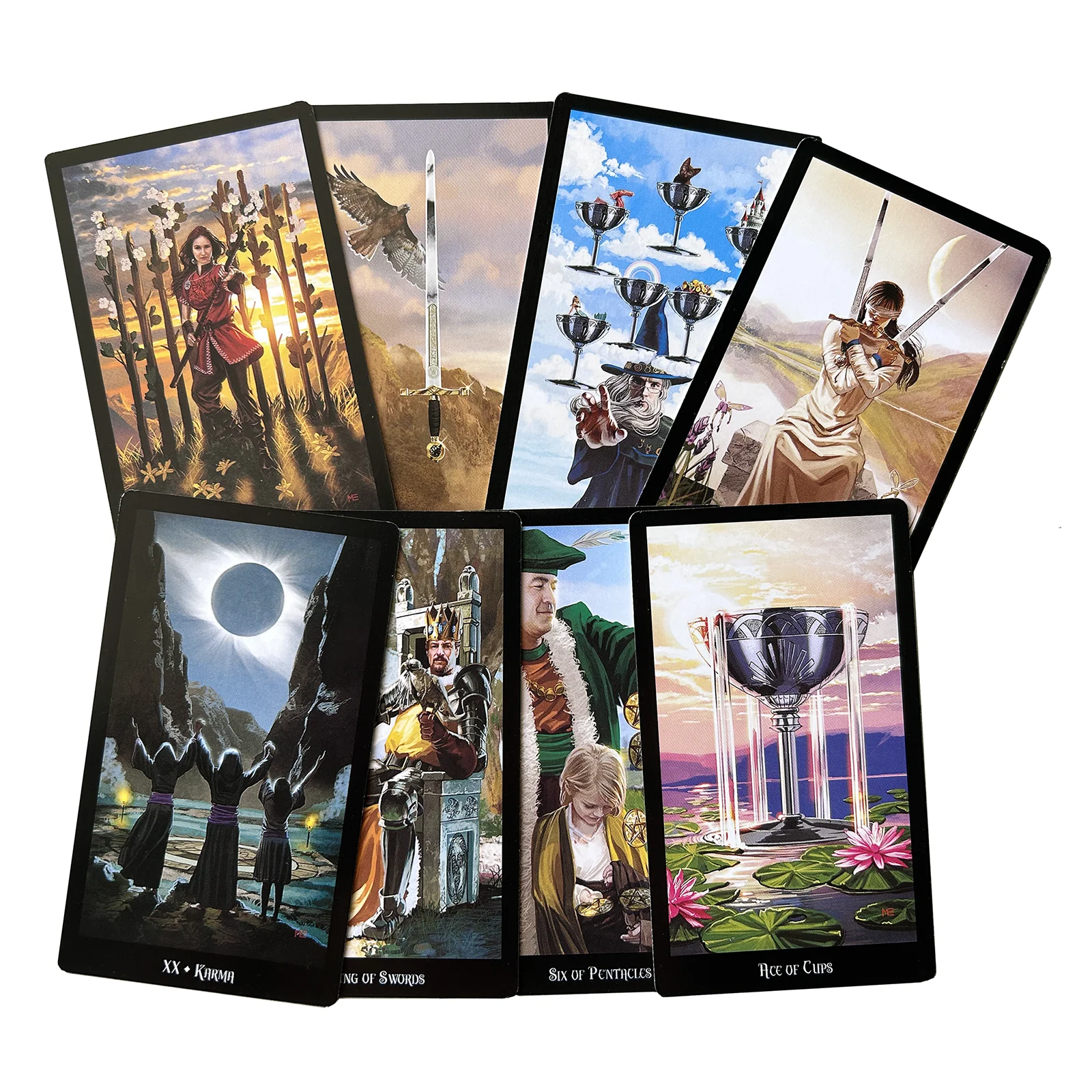 English Deck Tarot 12x7cm High Quality Runes Divination Cards Prophet for Beginners with Guide Book Entertainment Games. reading book for english learners книга для чтения по англо американской литературе