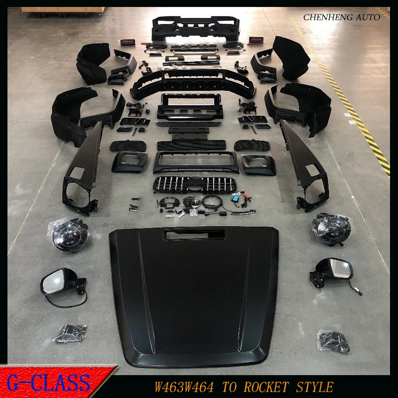 G Class W464 W463 Exhaust Tips Fit G63 G500 G550 Modified Rock Style Carbon fiber