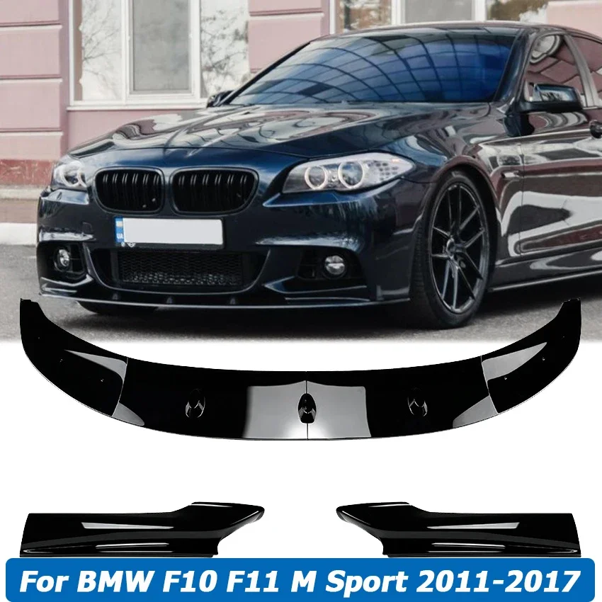 

Front Bumper Lip Spoiler Side Splitter Canard Diffuser Cover Body Kit For BMW 5 Series F10 F11 M Sport 2011-2017 Car Accessories