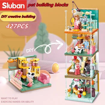 Sluban 빌딩 블록 완구 미니 수공예품 4 IN 1 B0791 클래식 악기는 최고의 브랜드에 적합 4PCS Per Set