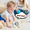 Barking Dog Toys For Kids Walking Dog Cat Plush Animal Barking Dog Companion Animal Electric Pets Battery Operated Tail Wagging 2