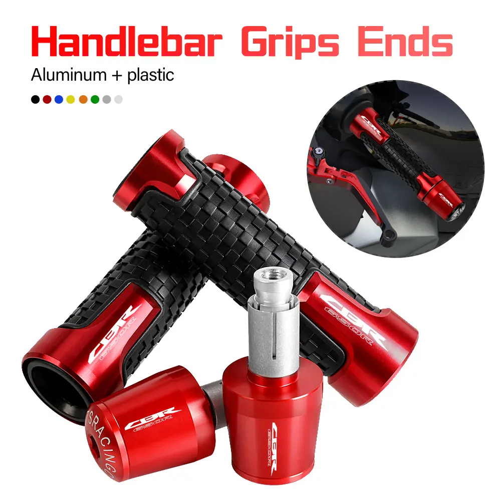 

7/8'' 22mm Motorcycle handlebar grips ends handle bar Anti-skid grip end FOR HONDA CBR650R 2016 2017 2018 2019 2020 2021 2022