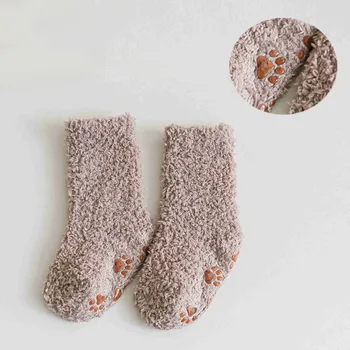 Winter Thick Newborn Socks Coral Fleece Warm Kids Leg Warmers Girls Boys Toddler Soft Baby Autumn Anti-slip Children Plus Stuff 5