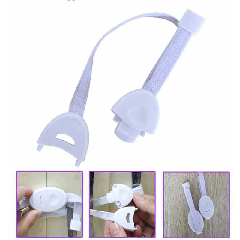 2Pcs/set Child Anti-pinch Safety Cabinet Door Lock Baby Kids Toddlers Infant Security Protection Cabinet Window Door Interlocks