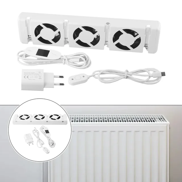 Radiator Fan Energy efficient Fan Heater with Improved Heat Distribution Suitable for Almost All Radiators 2