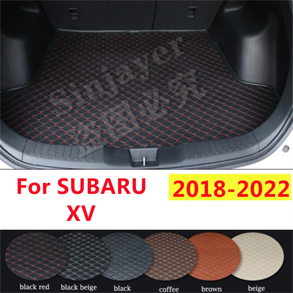 

SJ коврик для багажника автомобиля на заказ подходит для SUBARU XV 2018 2019 2020 2021 2022 год интерьер авто хвост загрузки лоток грузовой коврик протектор