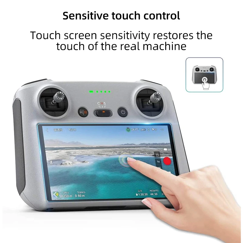2pcs Protective Film for DJI Mini 3 /3 Pro Mini 4 Pro HD Glass Screen Protector Anti-Scratch Screen Film RC 2 Remote Accessories
