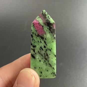 Natural Stone Ruby Zoisite Tower Polished