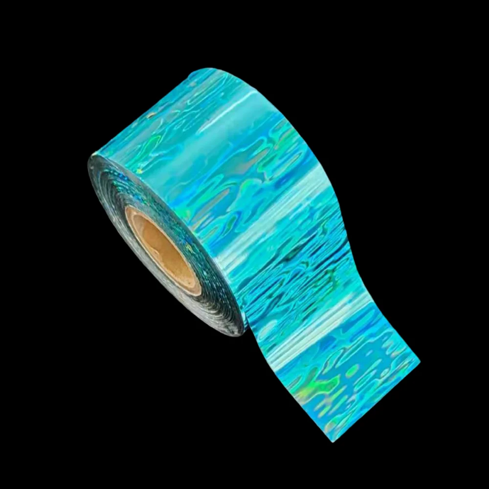 4CMx120M Blau Rot Gold Silber Wasserwellen-Folie Heißprägefolien Hologramm Holographisch für Hartköder Künstliche Köder