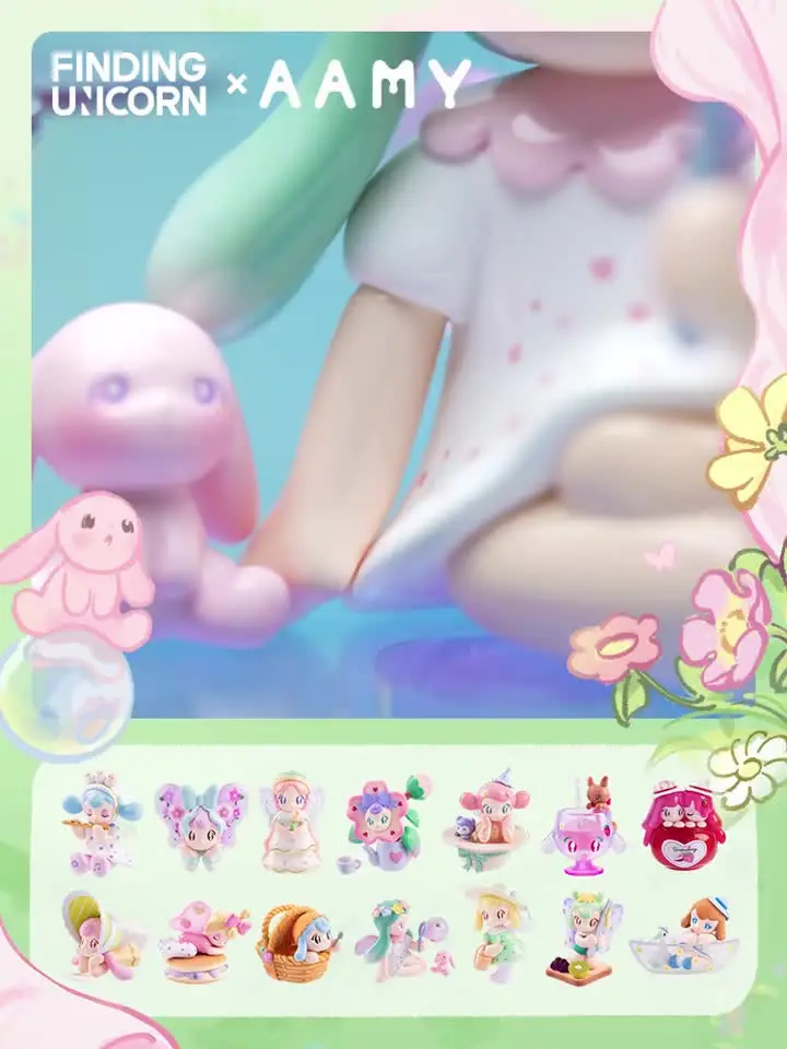Finding Unicorn AAMY Picnic With Butterfly Series Blind Box Toys
