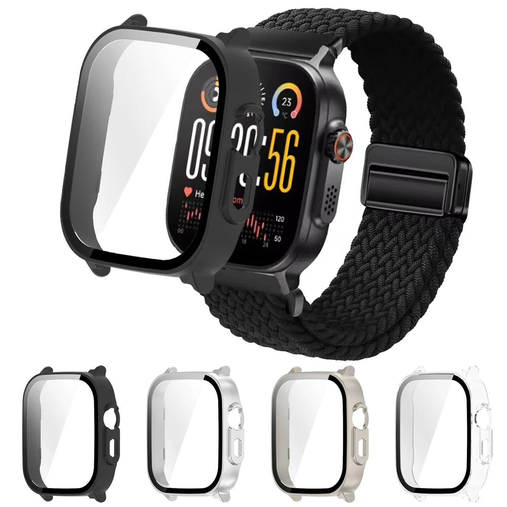 Premium HD Tempered Glass Full Cover Protective Case for Smartwatch Screen Protector Accessories