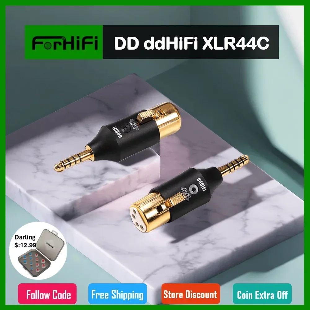 

DD ddHiFi XLR44C Balanced XLR 4Pin to 4.4mm Adapter, Adapt Traditional XLR 4Pin Headphones Cables to 4.4mm Terminated Devices