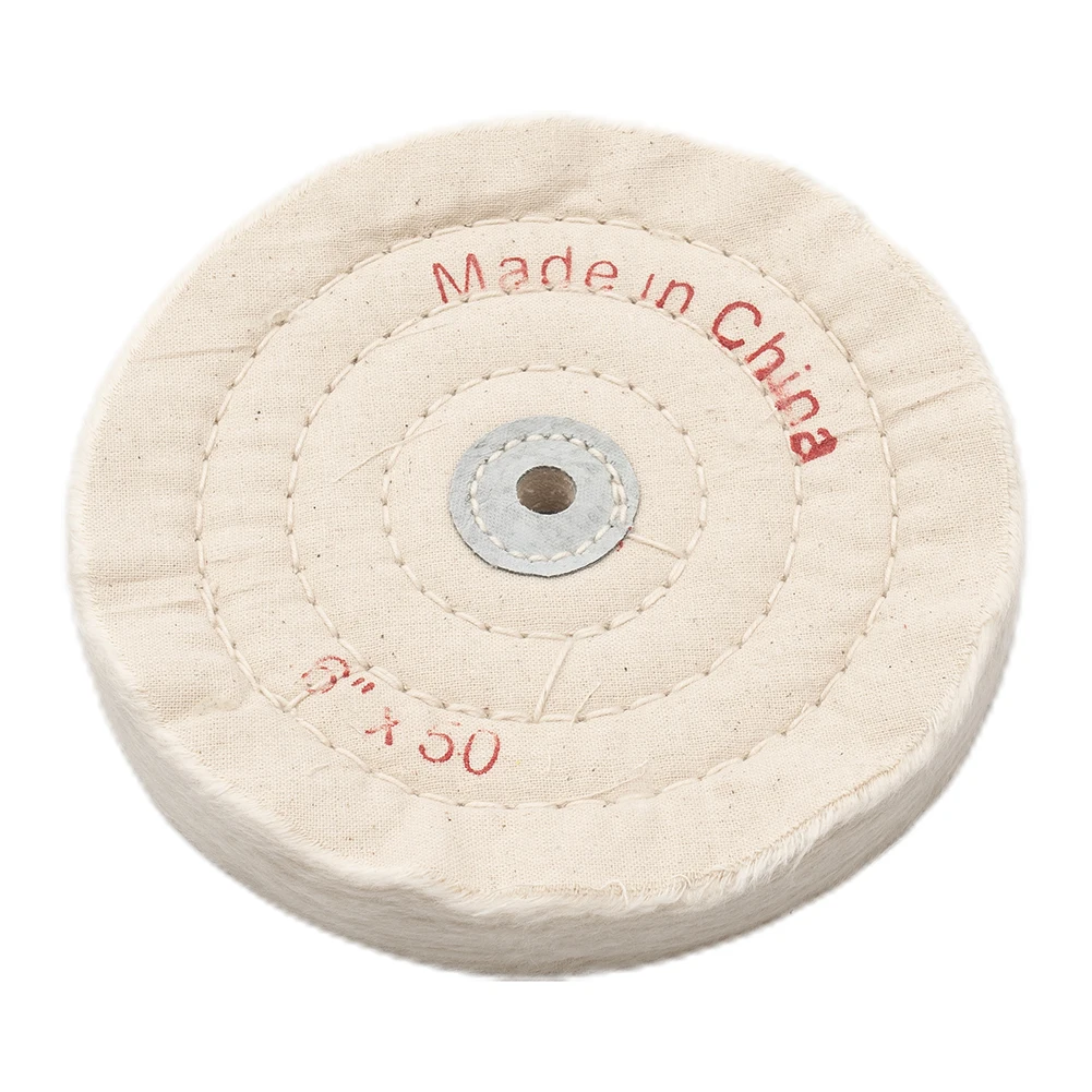 150mm Cloth Polishing Buffing Wheel Cleaning Pad Power Angle Bench Grinder Tool Flannel Cotton Cloth Durable Wheel polishing buffing wheel 2 10 inch extra thick buffing wheels for bench grinder tool with 1 8 inch arbor hole jewelry tools