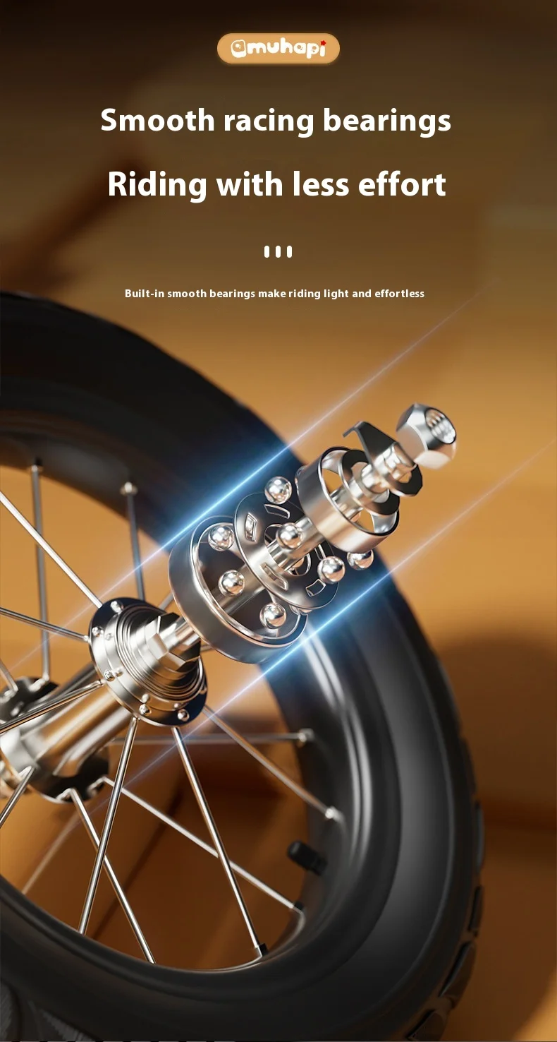 Bicycle2-8Years Bicicleta con ruedas auxiliares para bicicleta con pedales de 12-20 pulgadas