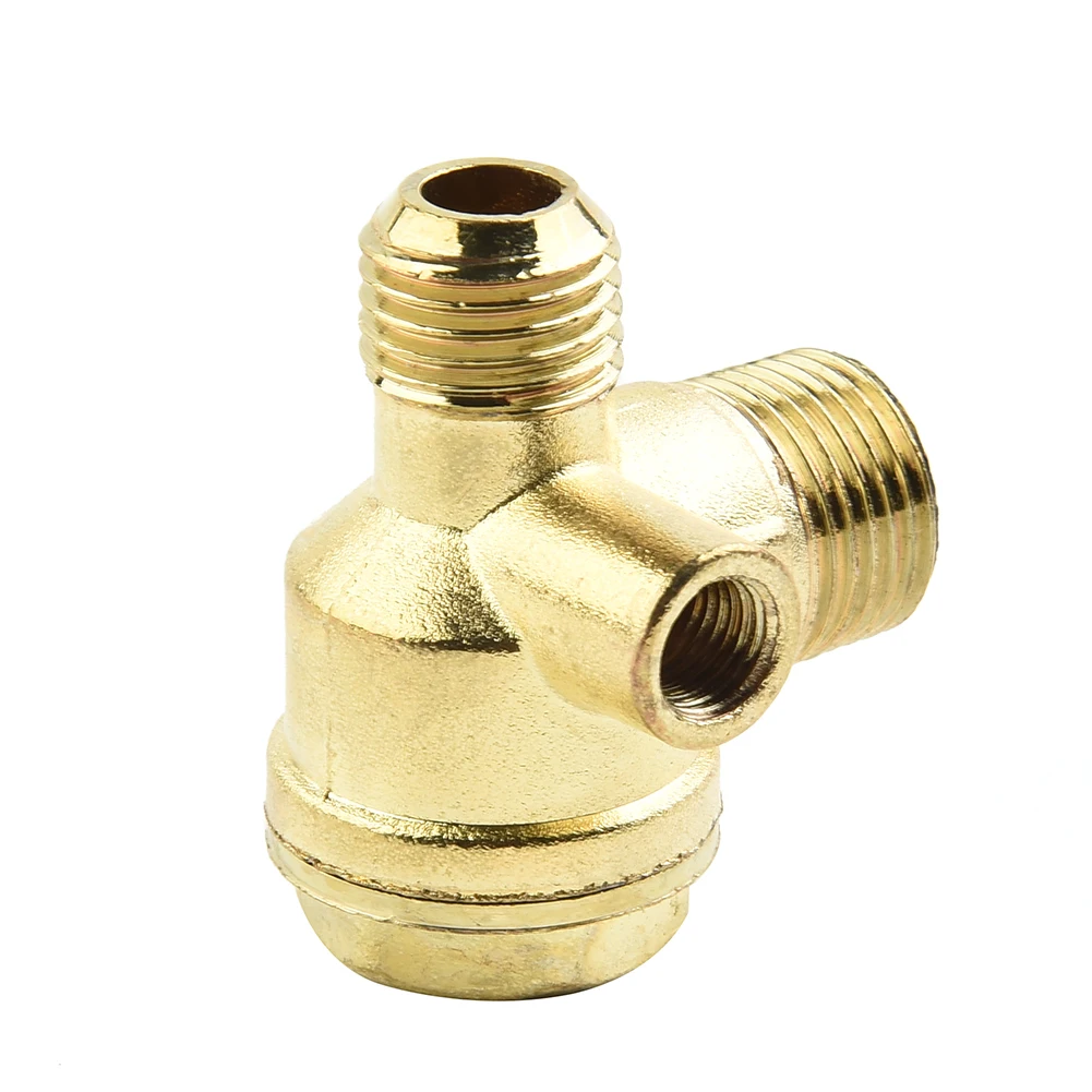 

Improve Air Compressor Performance With 3 Port Check Valve Zinc Alloy Male Thread Connector Tool Corrosion Resistance