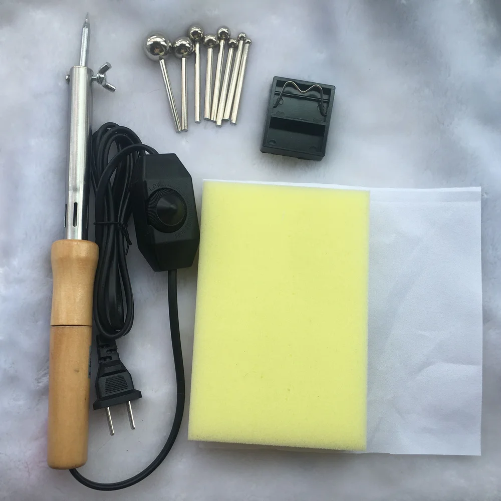 Fabric Flower Making Tools Electric Iron Velvet Ironing Silk Organza