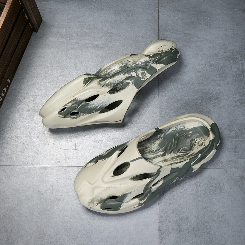 Fashion Men's Sandals Beach Slippers Anti-Slip Wear-Resistant EVA Comfortable Home Slippers Outdoor Flip-Flops Man Summer Shoes