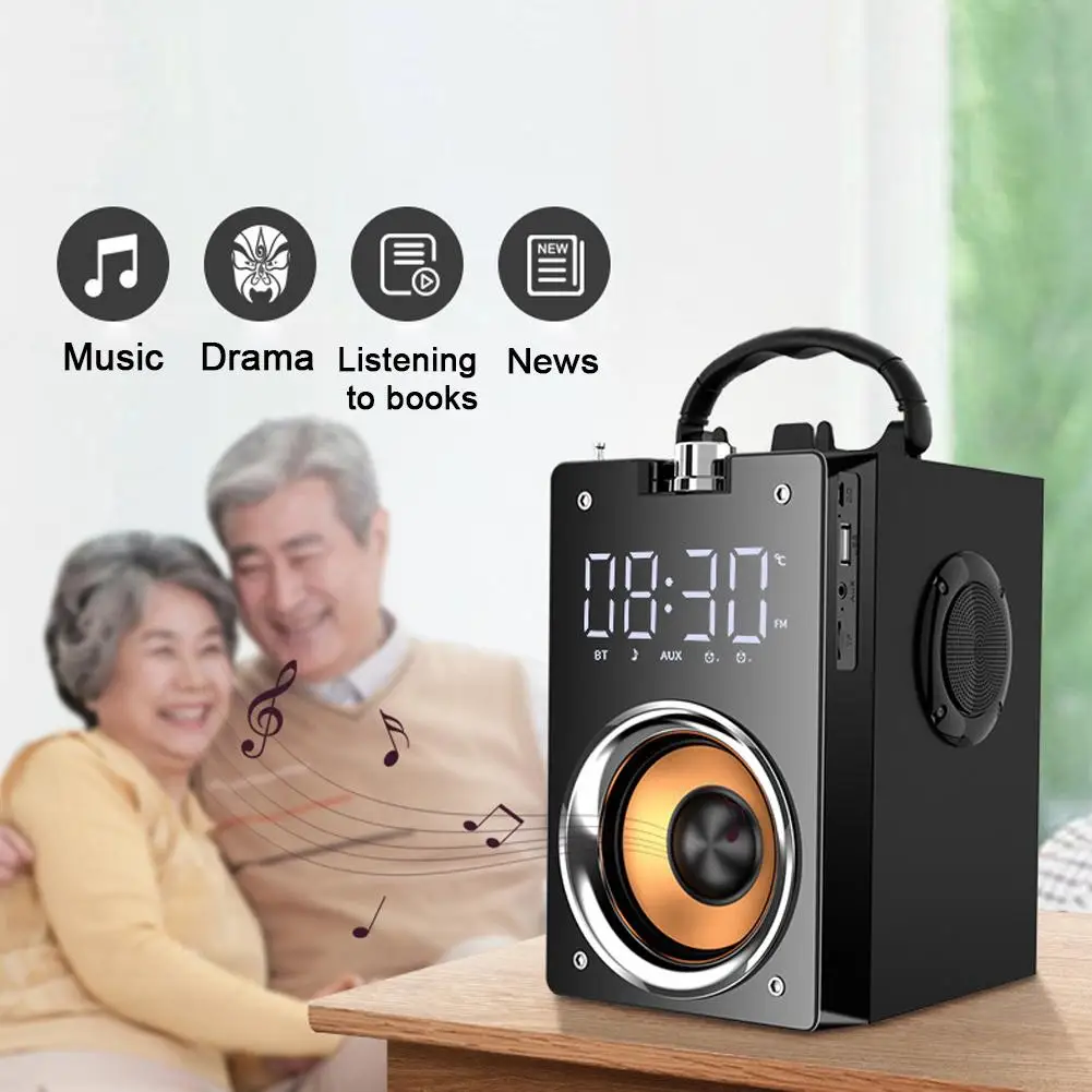 Wooden Super Bass Wireless Bluetooth Speakers Portable High Power Stereo Subwoofer Music Center Support TF FM Radio HIFI BoomBox bluetooth speaker woofer speaker