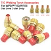 TIG Welding Torch Gas Lens Collets Body 1.0mm 45V42 1.6mm 45V43 2.4mm 45V44 3.2mm 45V45 For WP9 20 25 Welding Torch Accessories 1