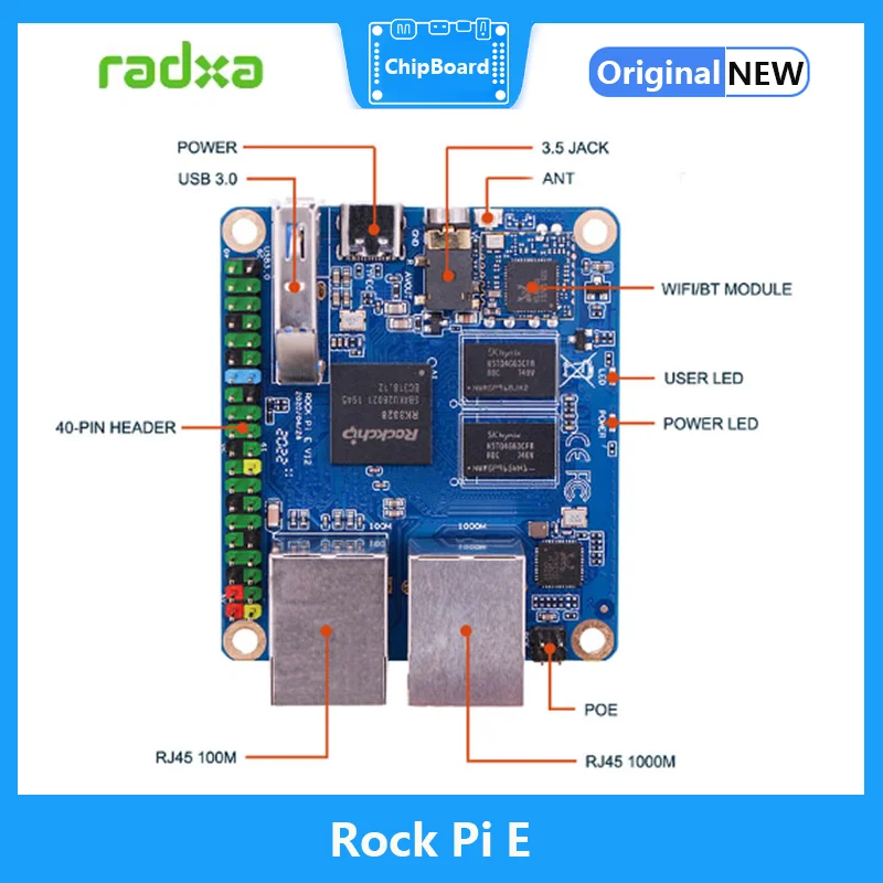 Rock Pi E Rockchip RK3328 ̱  ǻ , Nanopi R2S   , , OpenWRT, 1GB, 512MB DDR3 SBC, IOT