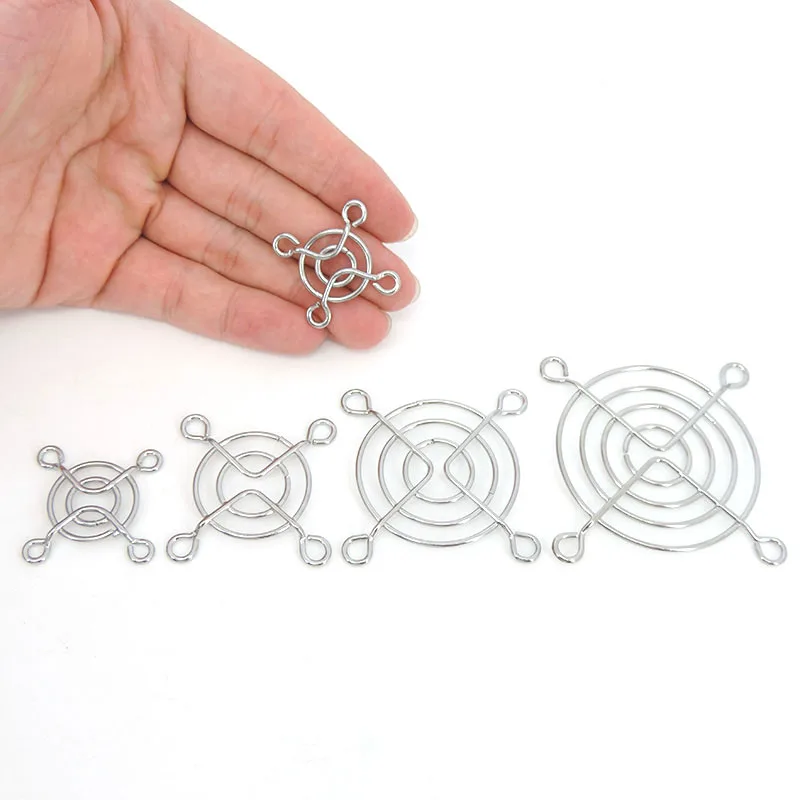 2PCS dc Cooling Fan Guard Metal Grill Computer metal Cover net For Fan 30mm 40mm 50mm 60mm 70mm 80mm 120mm