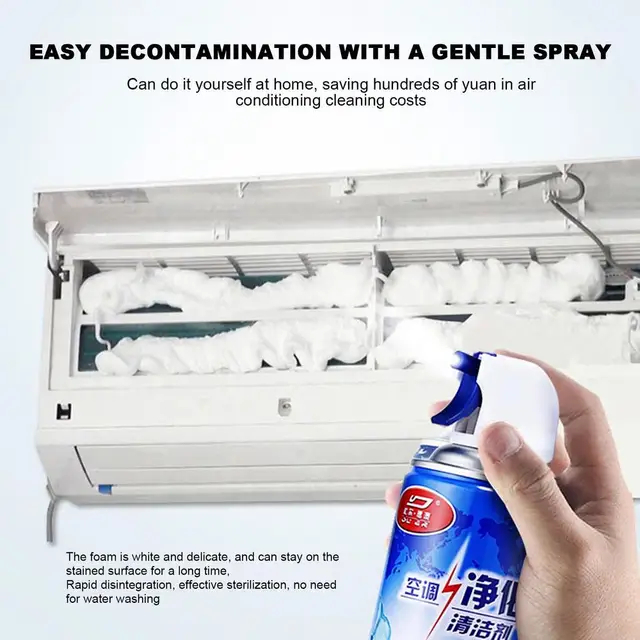 Factory Wholesale OEM AC Safe Air Conditioner Coil Cleaner Foam Spray -  China Air Conditioner Cleaner, AC Cleaner